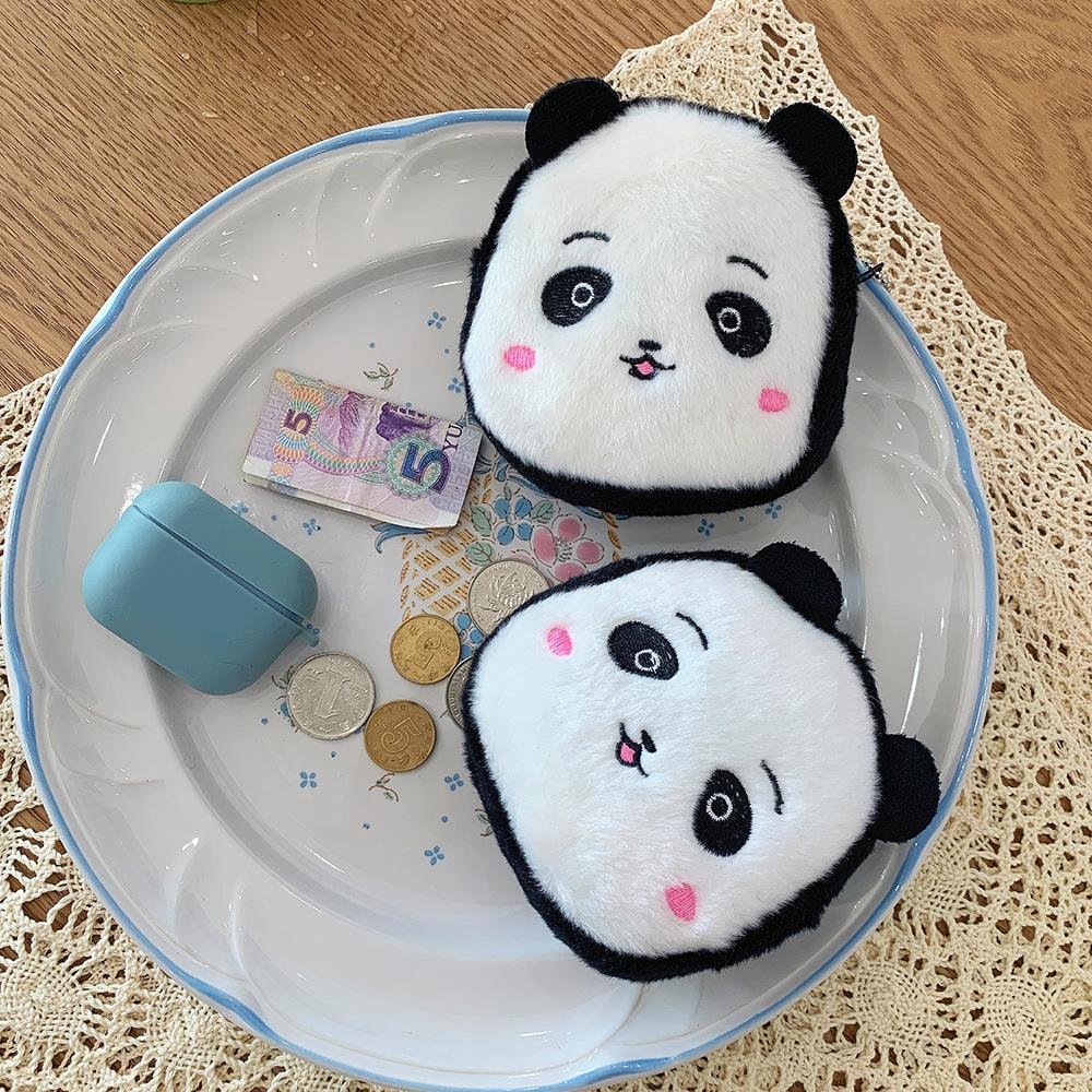 Porta-moedas de Pelúcia Adorável em Formato de Pinguim para Meninas - Vermelho