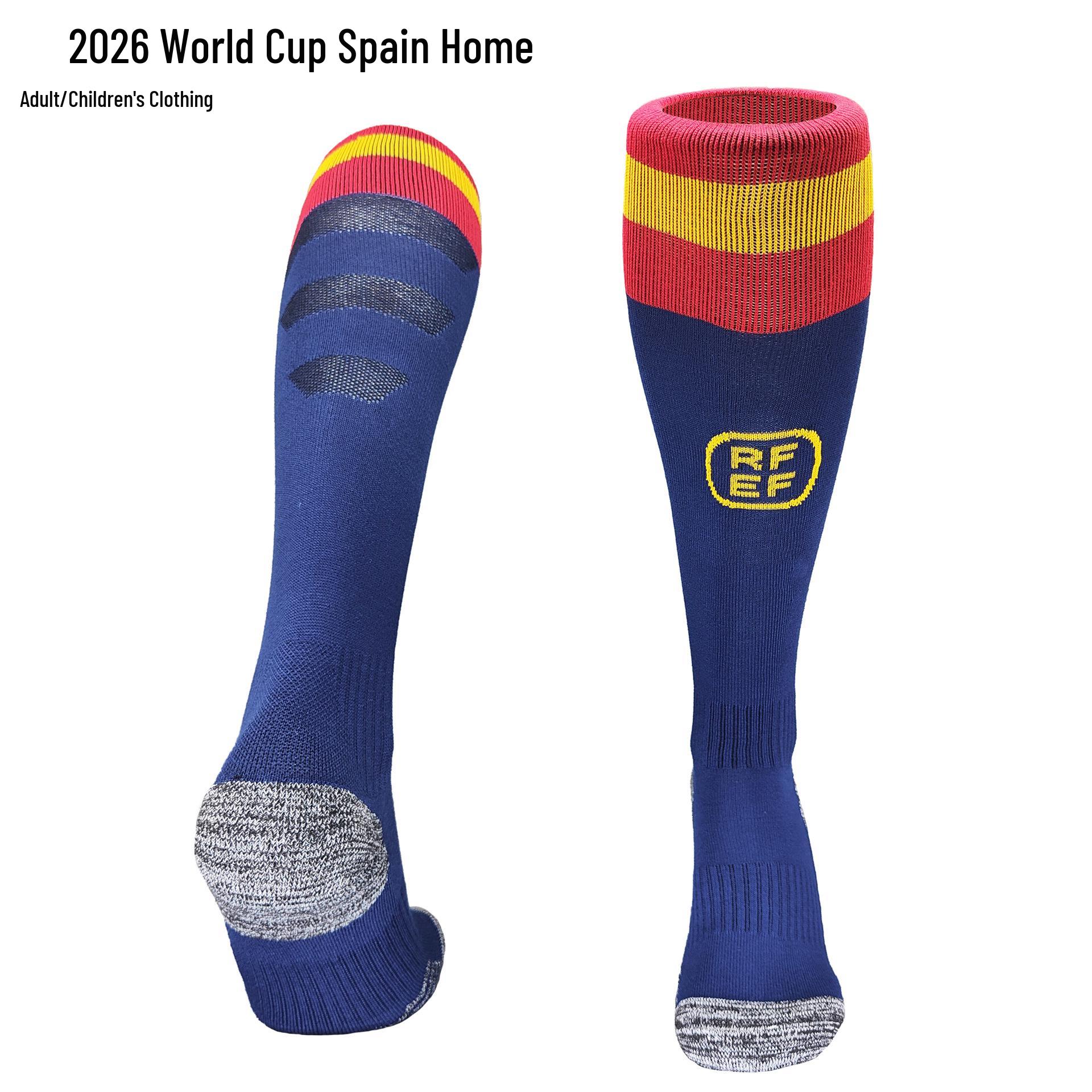 2026 Weltmeisterschaft Atmungsaktive Geruchsresistente Sportsocken mit Verdicktem Frottee-Boden Children’s Universal (Size 32-38)