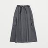 Cookies Cargo Maxi Long Skirt (Charcoal)