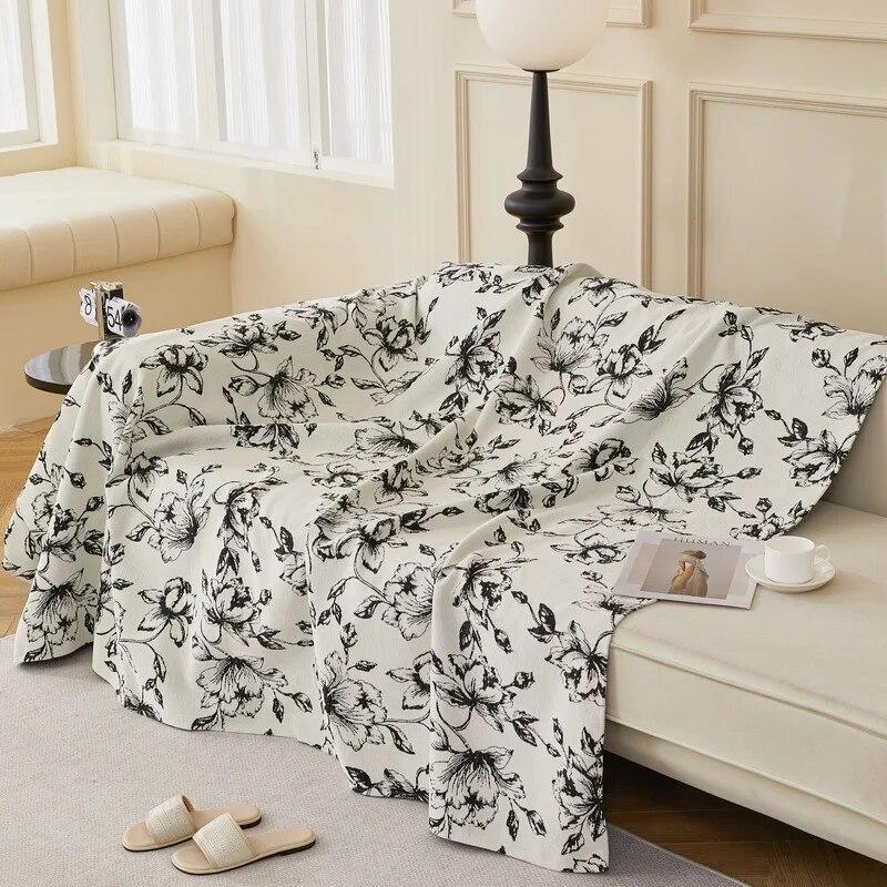 Chenilowy dwustronny pokrowiec na kanapę Koce Pokrowce Wielofunkcyjny ręcznik na sofę Koc Nakładka na krzesło Pasuje na wszystkie pory roku