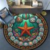 Oceanic Glass Round Area Rug Under Office Chairs Bedroom Living Room Home Decor
