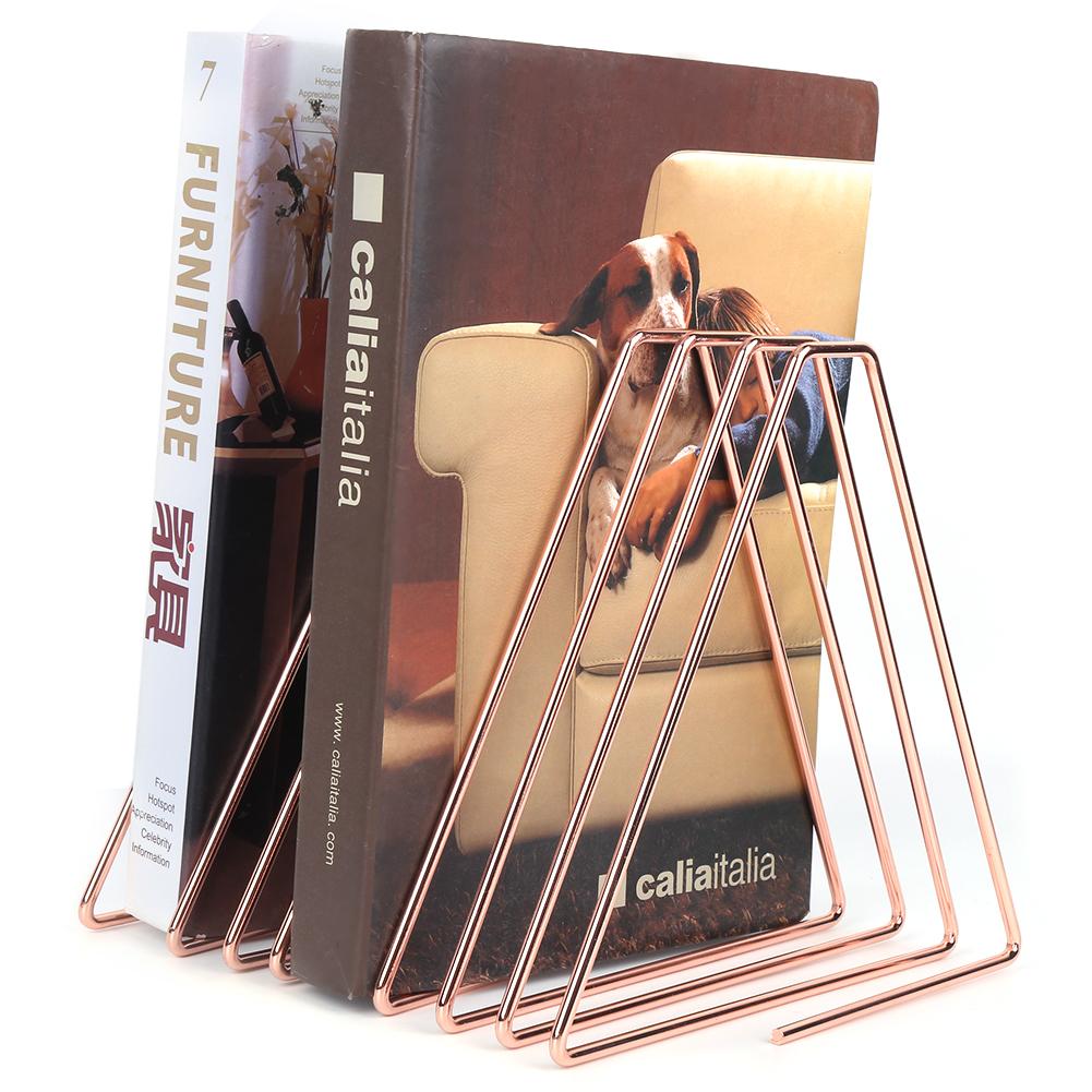Innovative Desktop Flexible Folding Metal Bookend Book Stand Holder for School