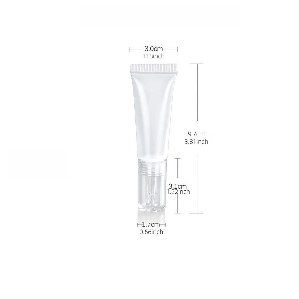 10ml Dropper Soft Tube Cosmetic Bottle for Eye Cream Liquid Lipstick Squeezable Makeup Dispenser