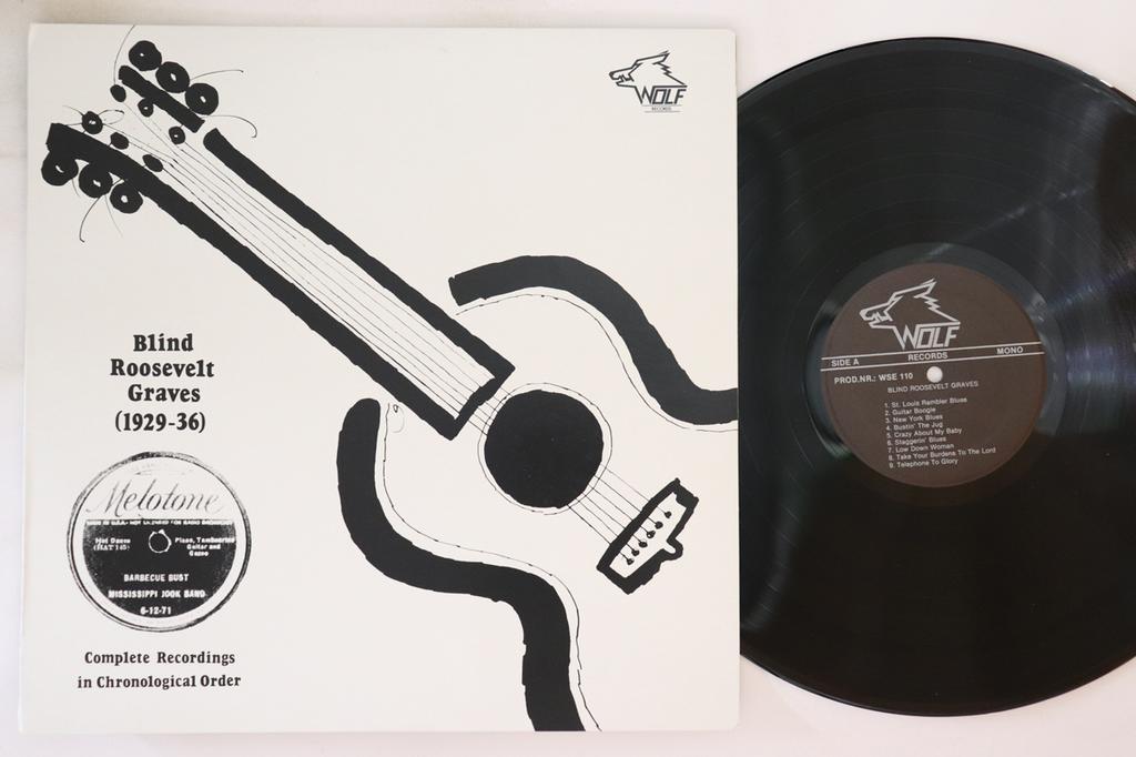 LP Record BLIND ROOSEVELT GRAVES – (1929-1936 - Complete Recordings In Chronologica WSE110 WOLF Austria Blues Used