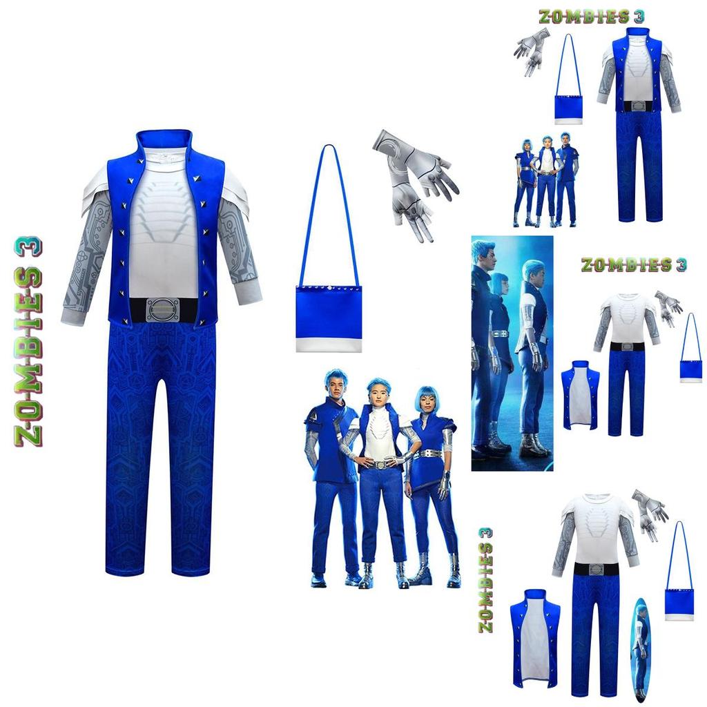 Zombie 3 Alien Cosplay Costume For Kids Halloween Outfits And Theme Parties