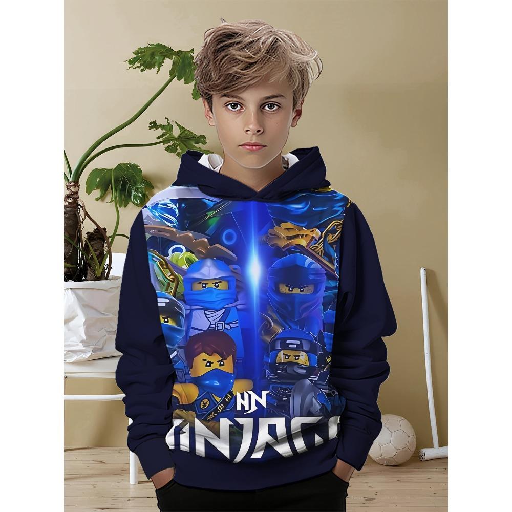 3D Print Cartoon Game All Seasons N-ninjagos Children Casual Sweatshirt Cool Pullover Tops Unisex Clothes Boy Girl Hoodies