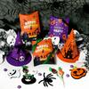 Holiday Paper Treat Bags 10 Pcs Halloween Cardboard Candy Boxes for Kids, Cute Trick or Easy Assemble Party Supplies Containers Snacks Cookie