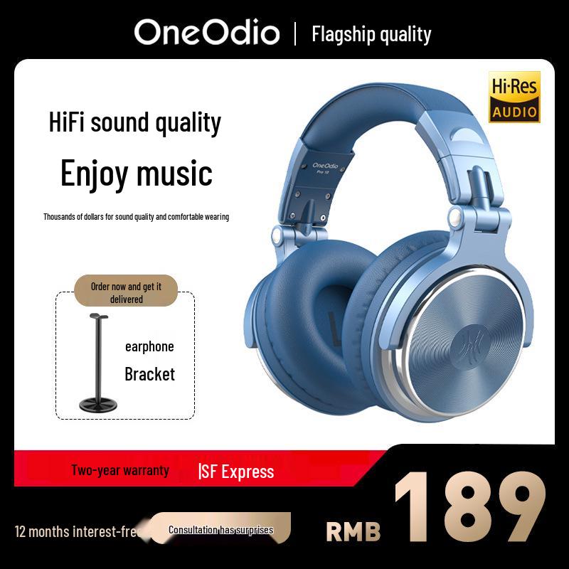 OneOdio Pro10 DJ Headphones: Hi-Fi Sound, Head-Mounted, Perfect for Music Monitoring, Electric Piano, and Sound Card Use.