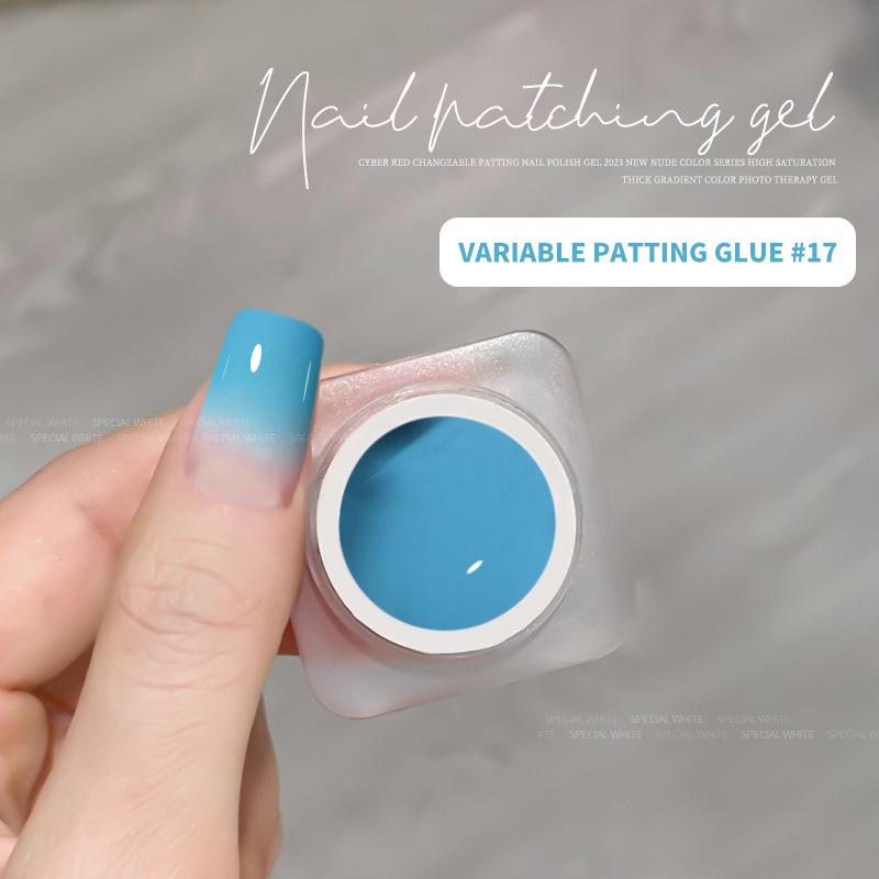 20-Color Summer Gradient Blush Gel: Versatile No-Wash Semi-Solid Nail Art