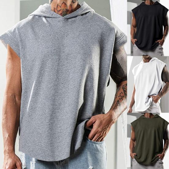 Débardeur De Sport Homme Sans Manches - 96% Polyester Respirant - Fitness, Musculation, Running - Coupe Ajustée