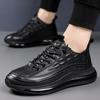 Sportliche Lederschuhe Herren neu Krokodilmuster lässig Popcorn schwarze Schuhe Herren Trend
