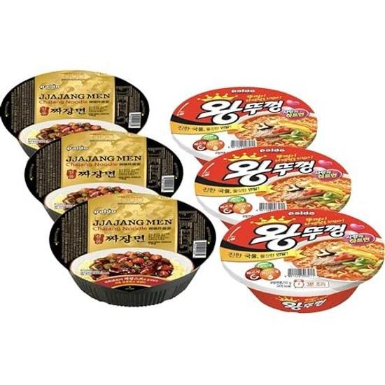 Paldo King Lid Want Tuck Con Cup Noodles 110g 3 Pieces Jajangmyeon 190g Minoru Shoji Shipping