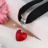 Necklace Crystal Girl Chain Pendant Party Fashion Clavicle Neck Jewelry Adjustable Stylish Wedding Sister Gift Choker