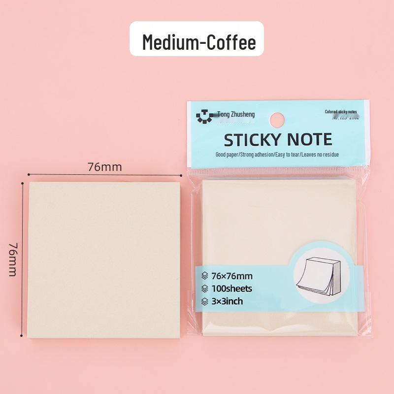 Morandi Color Sticky Notes - Tearable Student Stationery Index Tabs & Message Memo Pads