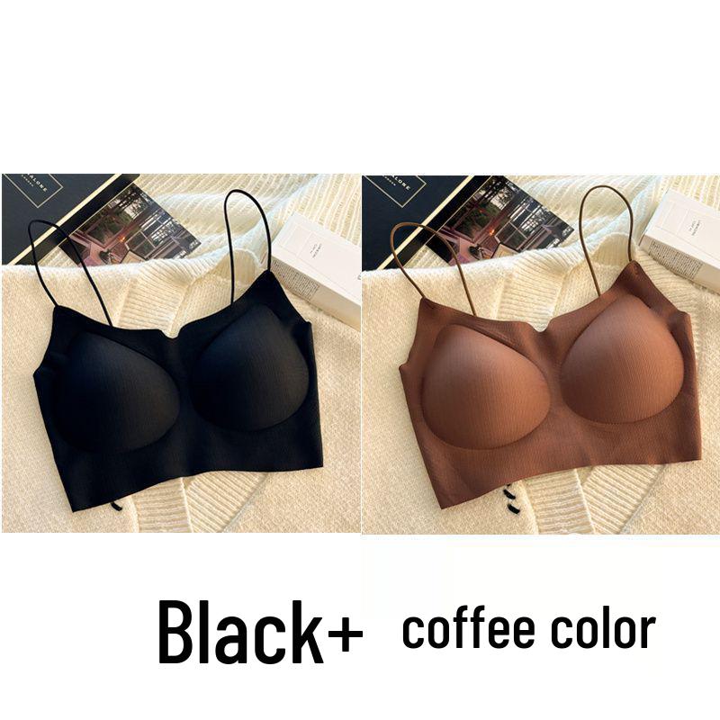 Invisible Seamless Push-Up Camisole Bandeau Bra for Small Busts