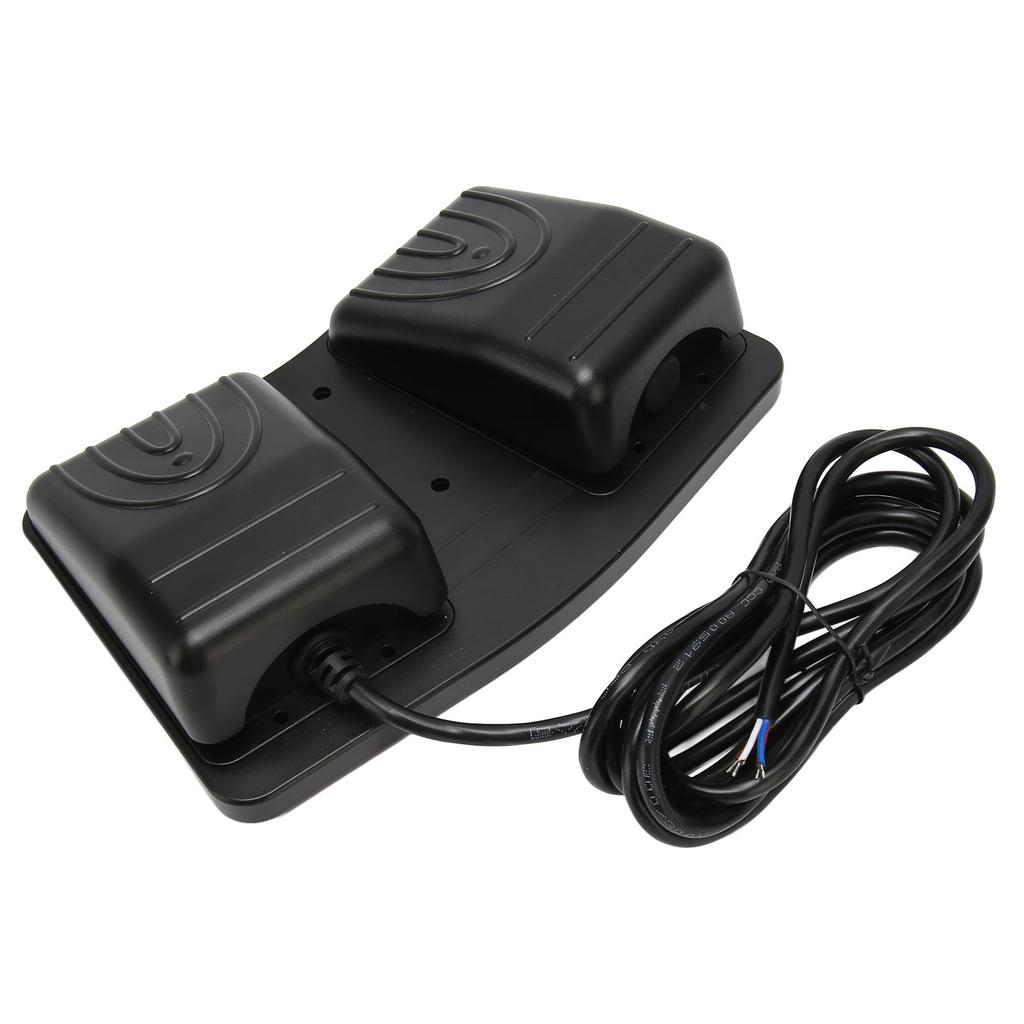 250V AC 16A Dual Foot Switch Pedal Self Locking Waterproof Dual Foot Operated Pedal Controller for Household Appliances