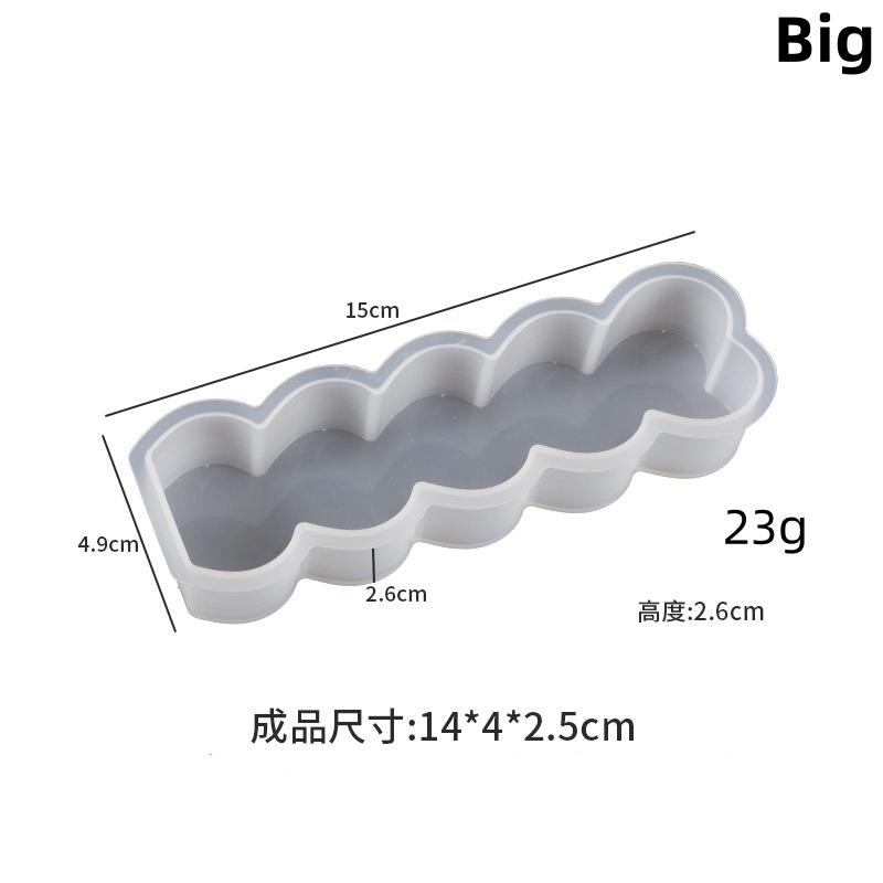 3D 5-Cavity Silicone Candle Mold DIY Clover Love Daisy Aromatherapy Soap Mould Home Decoration Production Resin Molds