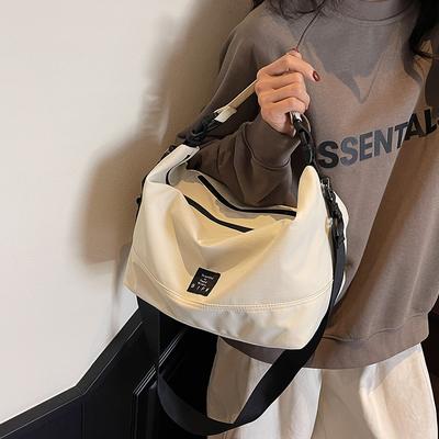 Geantă casual simplă din pânză tip gălușcă, nouă, geantă de mână ușoară, geantă de umăr, geantă crossbody pentru călătorii, sport, fitness