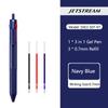uni JETSTREAM 3 in 1 Multifunction Ballpoint Pen,colores 0.5mm Black/Red/Blue Core boli multifunción Retractable For Note Writin