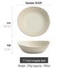 Japanese Handmade Wabi-Sabi Style Retro Pottery Salad and Dessert Plate