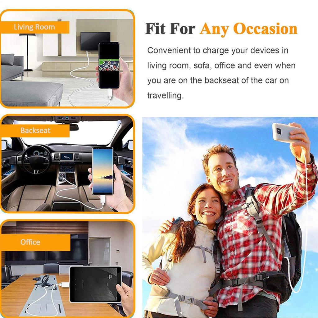 100cm Durable Fast Charging USB B Cable 480 Mbps USB 2.0 3A Cord Fast Charging Speed Data Wire for Smartphones Digital Devices