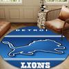 Detroit Team Spirit Round Mat, Anti-slip Circle Carpet Chair Rug For livingroom,Bedroom, Doormat Home Decor Gift Christmas Gifts
