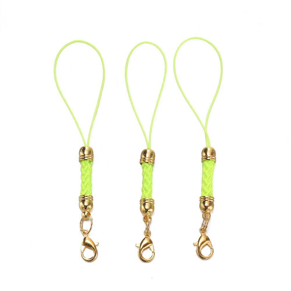 10/20pcs Keychain Rope with Lobster Clasp Jump Rings Lanyard Lariat Strap Cord For DIY Keyring Pendant Jewelry Making Supplies