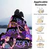 1pc Blanket Kpop Hunter5 Print Design, Lightweight Blanket for Sofa, Bed- Soft &Warm, Gift for All Seasons like Christmas, Halloween