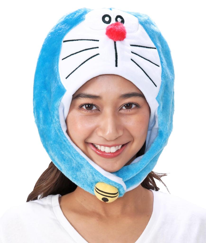 SAZAC Fleece Kigurumi Cap Doraemon One Size Fits All BAN-065