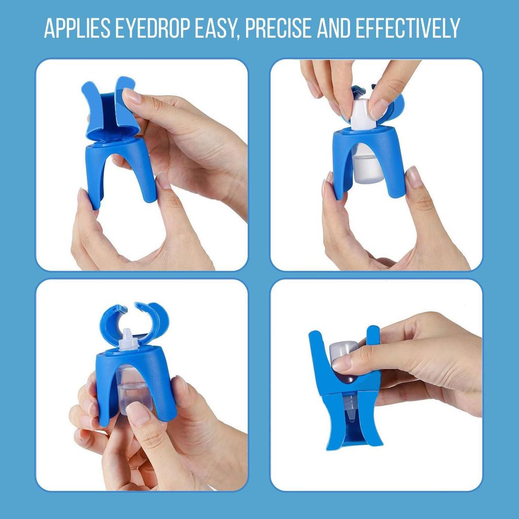 Reusable Eyedrops Holder Eye Drops Bottle Helper Eye Ointments Drops Holder Device Eyedrop Guide Aid Help Applicator Care Tool