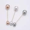 Elegant Minimalist Pearl Pin Brooch for Neckline and Waist