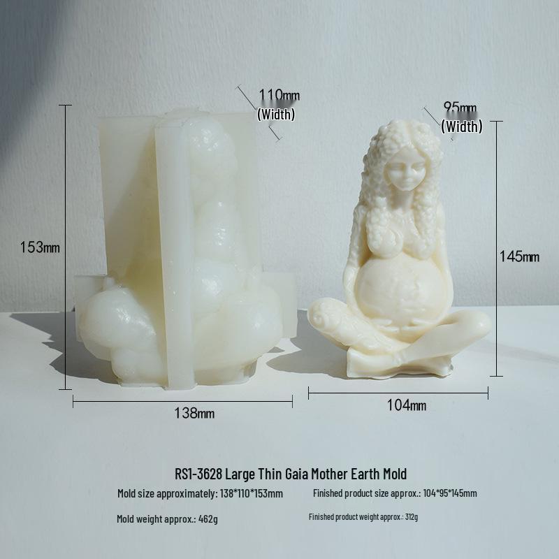 Gaia Aroma Candle Silicone Mold DIY Portrait Resin Decoration