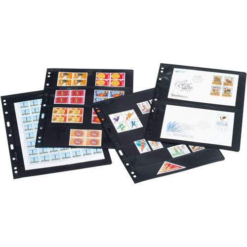 Leuchtturm Optima Plastové kapsy 10 ks (Černá) (4S)