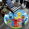 Sesame Street4,Round Area Rug,Carpet Rug for Living Room Bedroom Sofa Playroom Decor,Non-slip Floor Mat