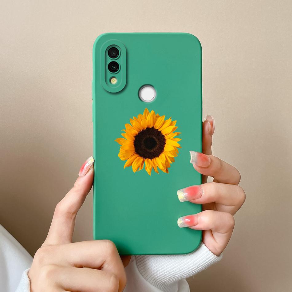 Case For Xiaomi Redmi 7 Cute Candy Painted Cover For Redmi7 Soft Liquid Silicone Upgrade Lens Protection Anti Drop Phone Shell