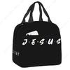 Jesus Biblical Insulated Lunch Bag for Women Religious Christian Resuable Cooler Thermal Food Lunch Box School Work Picnic Bags
