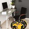 1pc Pikachu Lightning Bolt Round carpet, Made of Polyester,Perfect for Decorating Office Chairs, Living Rooms,Vibrant Decorative Rug