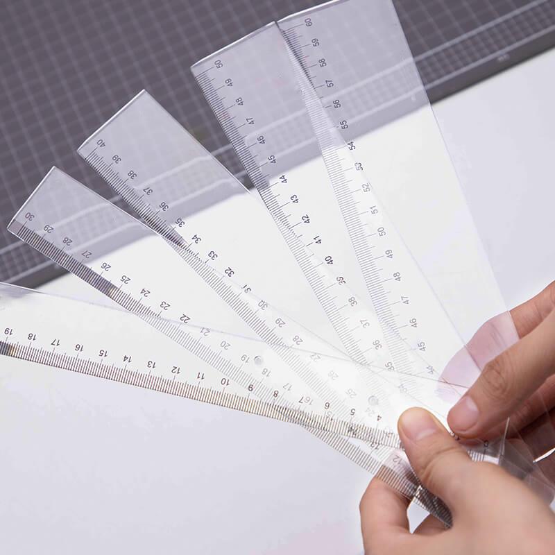 Transparent Straight Ruler,20cm,30cm,40cm,50cm,High Precision Maths Drawing Measuring,Office Learning Stationery Supplies 9703