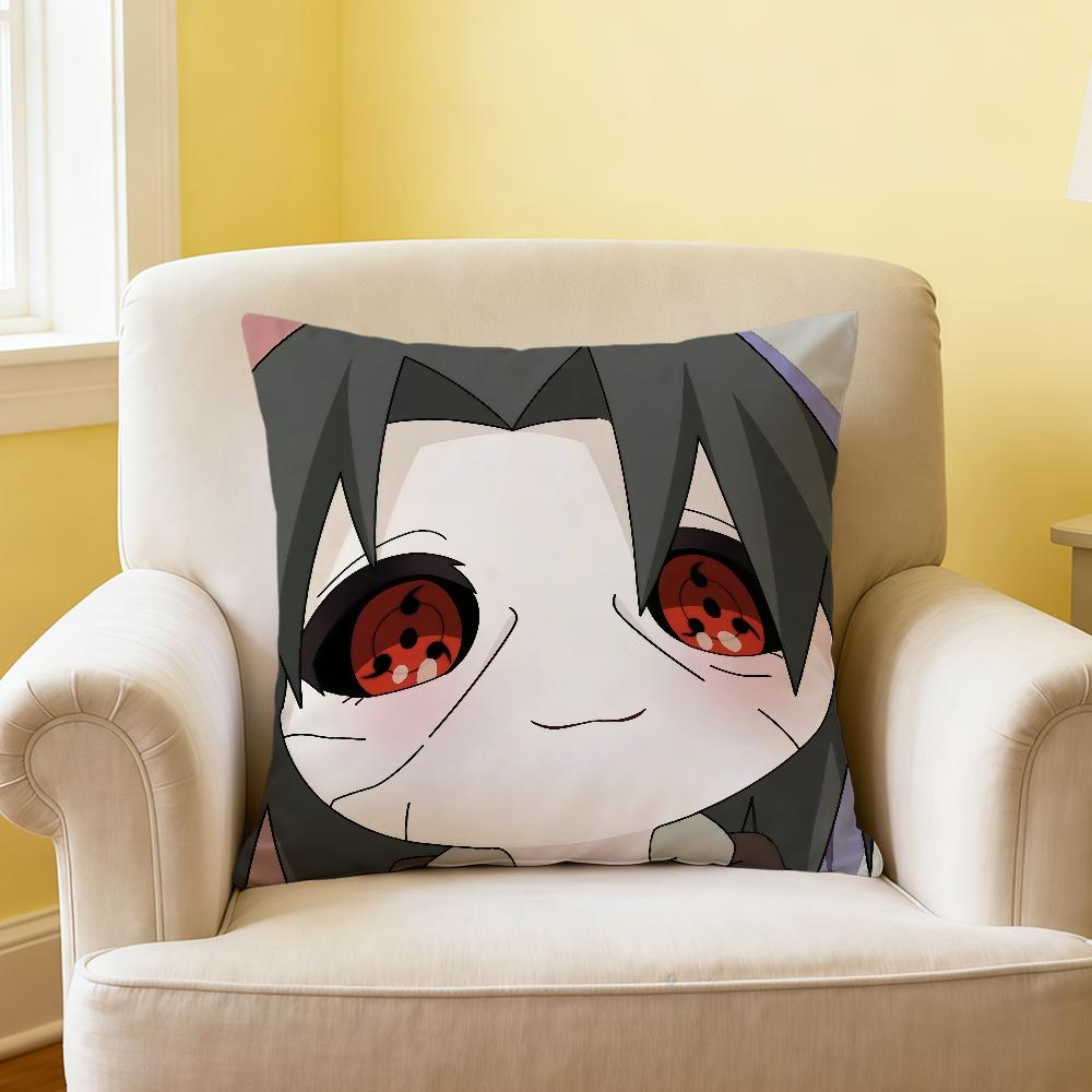 Classic Japan Anime NNaruto Chibi Kawaii Soft Pillowcase Sofa Home Living Room Decor Protective Covers Hogar Pillow Cover