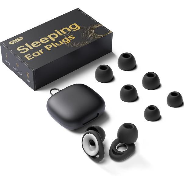 Ear Plugs for Sleeping Noise Cancelling, Reusable Silicone Earplugs for Sleeping, High Fidelity with Mute Layer for Noise Redution for