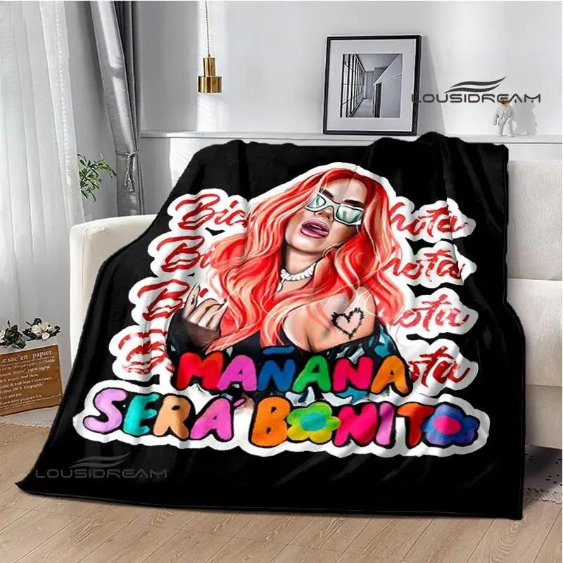 Karol G Fashion Printed Blanket Thin Blanket Soft and Comfortable Blanket Home Travel Blanket Bed Linings Birthday Gift