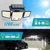 Solar Outdoor Lights 236 LED Super Bright Motion Sensor Outdoor Lights with 2 Sensors IP65 Waterproof Solar Flood Lights