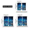 Set Of 2 Cityscape Curtain Big City Night Panorama Balcony Skyscrapers Bedroom Living Room Dining Polyester Perfect For