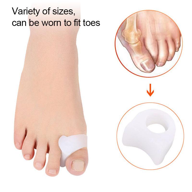 2Pcs Silicone Toes Separator Bunion Bone Ectropion Adjuster Toes Outer Appliance Foot Care Tool Hallux Valgus Corrector