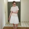 Deondeulob Dd_High Waist Gathered Skirt_White