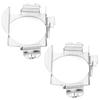 Paar H7 LED-Scheinwerferlampen Adapter Halter für Mercedes-Benz Ford Silber