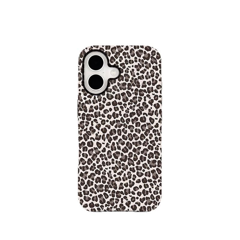 Retro Leopard Print Magnetic Phone Case for Apple 17/Samsung S25+ iPhone 13 Mini