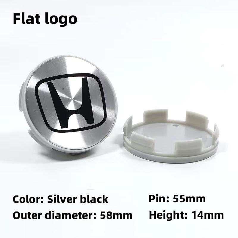4Pcs Car Wheel Hub Cover Rim Center Cap Decoration Accessories For Honda Fit Jazz GK5 Civic Type-R CRV Pilot Accord Insight