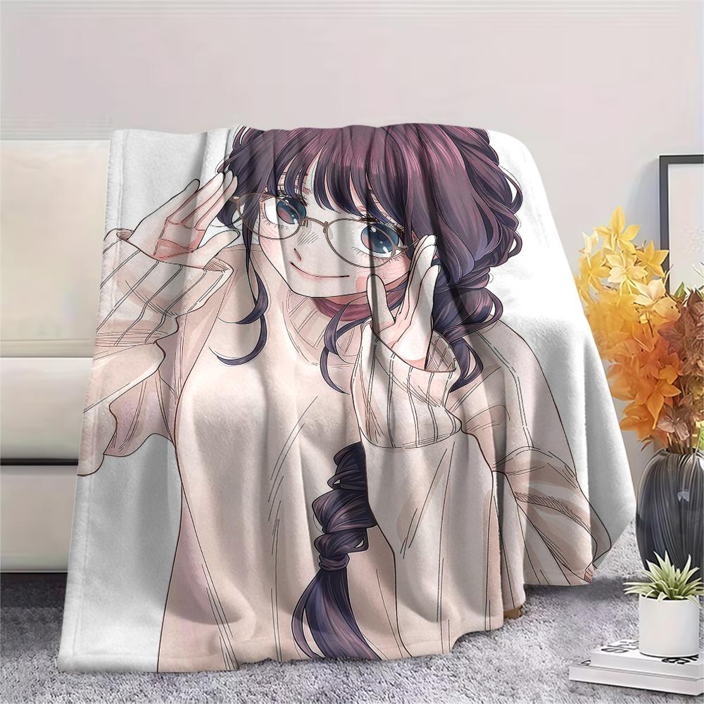 1PC The Fragrant Flower Blooms Print Flannel Blanket, High quality All Seasons, Home Decor, Warmth and Comfort, Perfect for Christmas Gifts