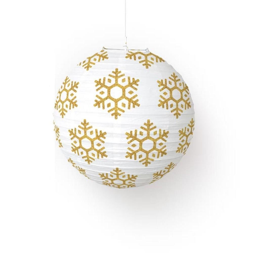 Xmas Decoration Christmas Paper Lantern DIY Festival Lanterns Folding Lantern Ball Party Supplies